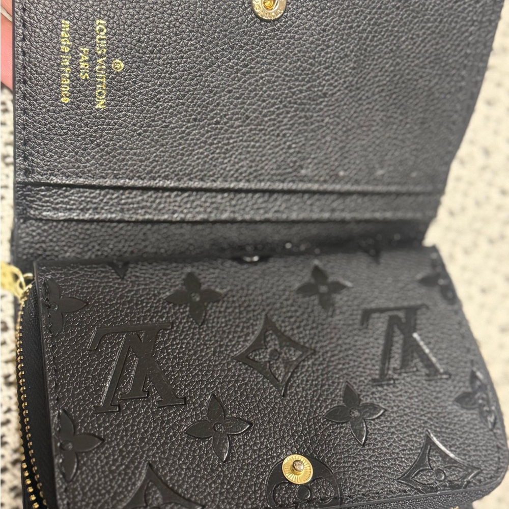Black Embossed Monogram Wallet - Picture 4 of 4